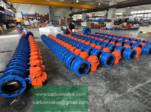 double flanged butterfly valves