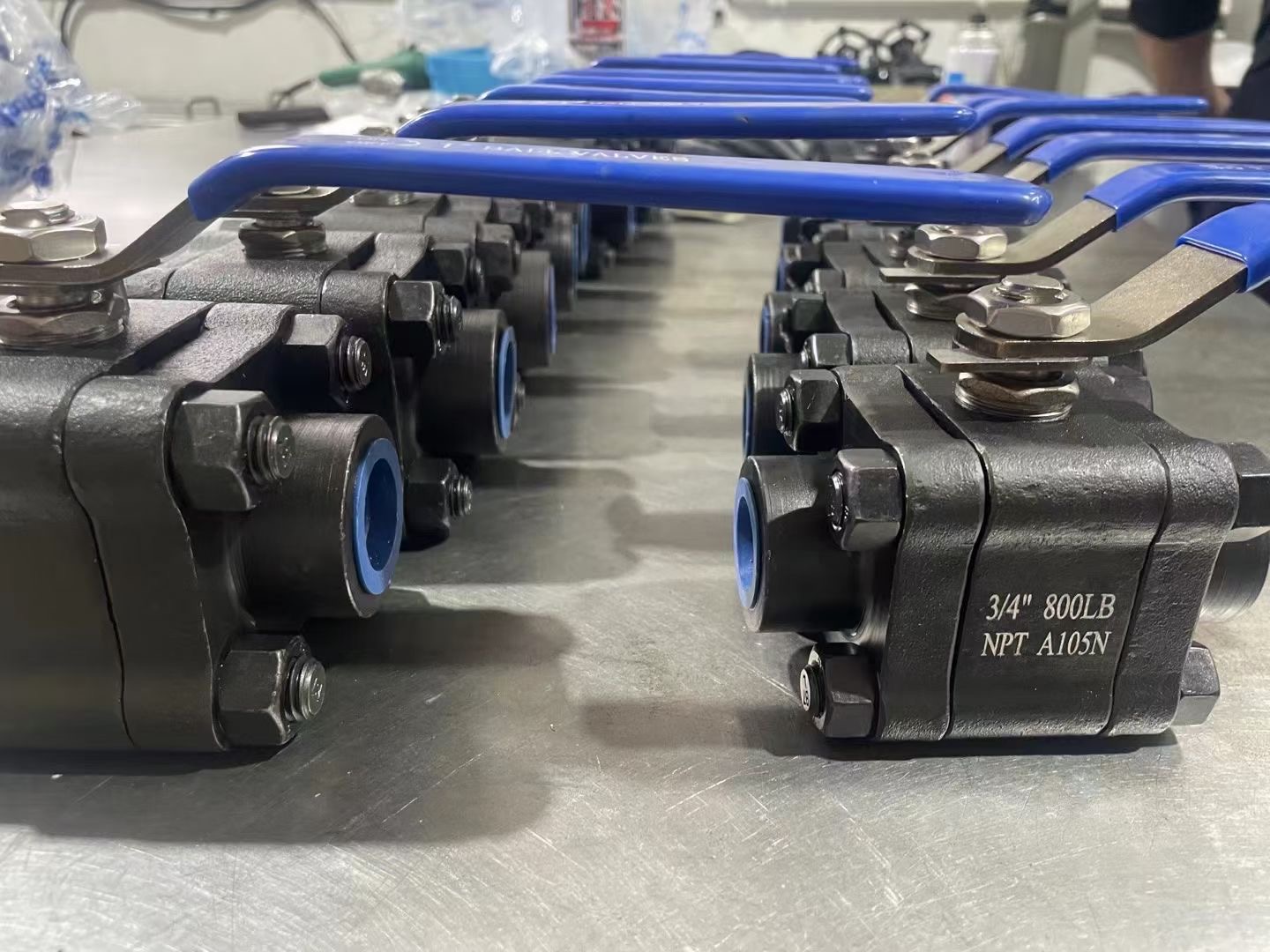 forged 3 pc A105 ball valve